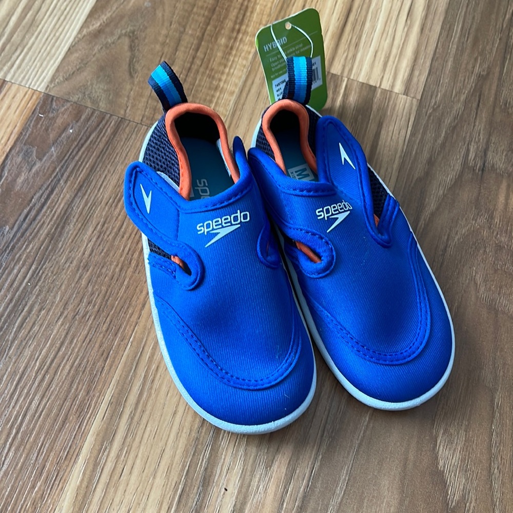 Speedo water shoes boy girl blue toddler summer beach swimming new